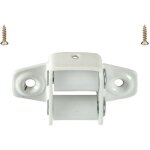 Guide sangle de volet roulant � galets pour sangle de 15 � 18mm en acier laqu� blanc fixation horizontale ...