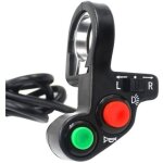 Guidon multifonction 7 / 8' 22mm pour moto tout terrain ? klaxon, interrupteur marche / arr�t, clignotants ...