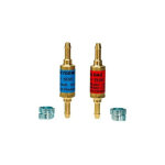 Guilbert express - anti - retours flamme pour tuyaux oxyg�ne / ac�tyl�ne avec 4 colliers serrage