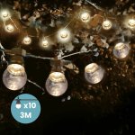 Guirlande guinguette 3m transparente led Guirlande guinguette 3m transparente led
