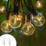 Jamais utilis�] guirlande guinguette exterieur extensible avec 25 ampoules incassables, 15m (50ft) guirlande ...