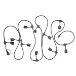 Guirlande guinguette led 10m ip44 pour 10 ampoules e27 - non inclus silumen
