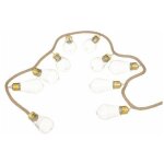 Atmosphera ? guirlande lumineuse d'ext�rieur 10 ampoules blanc chaud ? longueur 165 cm ? alimentation ...