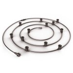 Guirlande led 10m extensible, 10 douilles, compatible ampoules e27 (non incluses) - grl10230vb - xanlite ...