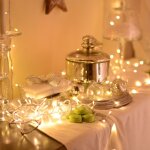 Guirlande led blanc chaud � piles 6m