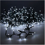 Guirlande led compacte clignotante exterieur blanc froid 21m 750 leds cable vert