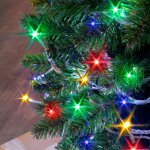 Guirlande led multicolore  piles 6m