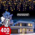 Guirlande lumineuse 200 / 400 / 600 led avec télécommande fonction timer options 400 led blanc chaud ... Guirlande lumineuse 200 / 400 / 600 led avec télécommande fonction timer options 400 led blanc chaud ...