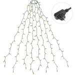 Guirlande lumineuse 280 leds pour sapin de no�l, 1, 5m x 8 (1 - 2, 3m sapin) - blanc chaud