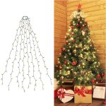 Guirlande lumineuse 350 leds pour sapin de no�l, 3m x 10 (2 - 5m sapin) - blanc chaud