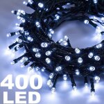 Guirlande lumineuse 400 leds blanc froid 8 fonctions pour décorations de sapin de noël Guirlande lumineuse 400 leds blanc froid 8 fonctions pour décorations de sapin de noël