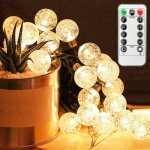 Guirlande lumineuse 5m 50 ampoules 8 modes avec t�l�commande - guirlande lumineuse led � piles petites ...