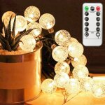 Guirlande lumineuse 5m 50 ampoules 8 modes avec t�l�commande - guirlande lumineuse led � piles petites ...