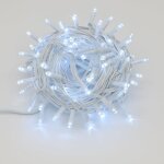 Guirlande lumineuse ettroit 300 led, 30 m, lumi�re blanche, c�ble blanc, ip65, extensible, effet flash, ...