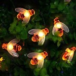 Guirlande lumineuse d'ext�rieur ulisem, lampe solaire, 50 led, 7 m, 8 modes, �tanche, motif luciole, ...