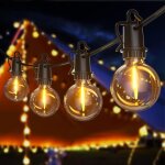 Jamais utilis�] guirlande lumineuse exterieure 15m 50 + 2 g40 ampoules ip54, guirlande lumineuse guinguette ...