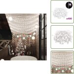 Guirlande lumineuse globe 40 m 400 led blanc froid 8 fonctions - lampe solaire f�erique - lampes solaires ...