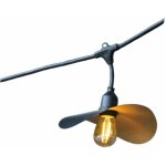 Lumisky - guirlande lumineuse hat light noir caoutchouc 6m 10xe27
