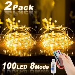 Guirlande lumineuse à led, 2 pièces 10m 100led usb fil de guirlande étanche avec interrupteur, guirlande ... Guirlande lumineuse à led, 2 pièces 10m 100led usb fil de guirlande étanche avec interrupteur, guirlande ...