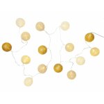 Guirlande lumineuse led 'boule' 360cm blanc & nude
