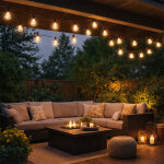 Guirlande lumineuse led lampe d'ext�rieur lampe de jardin lanterne cage d�coration noire, plastique, ...