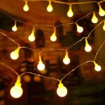 Guirlande lumineuse guirlande lumineuse led � piles petites boules blanc chaud d�coration romantique ...