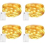 Guirlande lumineuse [lot de 4] guirlande lumineuse interieur chambre 5m 50led guirlande led a pile int�rieur ...