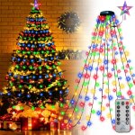 Guirlande lumineuse no�l mlticouleur 2m 400 led 8 modes d'eclairage fonction m�moire pour int�rieur ext�rieur ...
