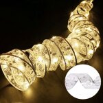 Guirlandes lumineuses de no�l, guirlandes lumineuses pour sapin de no�l, d�corations de 2 m pour le r�veillon ...