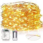 Guirlande lumineuse pile, 30m 300 led guirlande lumineuse batterieexterieur int�rieures imperm�able fil ...