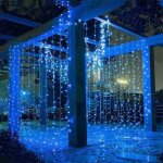 Guirlandes lumineuses rideau led de 600, 6m x 3m, 8 modes d'�clairage, �tanches ip44 pour usage int�rieur ...