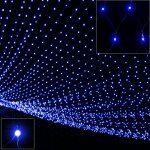 Guirlande lumineuse led rideau lumineux 100 led bleu - monzana
