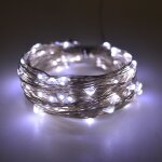 Guirlande lumineuse solaire, 10m, 100 led, 8 modes, adapt�e pour sapin de no�l, jardin, d�coration de ...