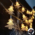 Guirlande lumineuse solaire d'ext�rieur, 6. 5m, 30 led, �tanche, 8 modes d'�clairage, pour arbre de jardin, ...