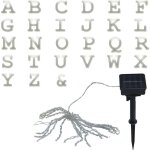 Guirlande lumineuse solaire 20x led lampe lettres jardin extérieur deko lampe clignotante permant, abc, ... Guirlande lumineuse solaire 20x led lampe lettres jardin extérieur deko lampe clignotante permant, abc, ...