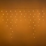 Guirlande stalactite lumineuse extrieur 3m h100cm 120 led ambr extensible cble blanc 31v ip44 smart ...