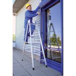 Gnzburger steigtechnik - escabeau alu 2x12 spr. 4, 80 m niveau pieds