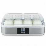 Yaourtire hkoenig - ely120 - capacit 12 pots de 160 ml - programmable jusqu' 15 heures - 15 w