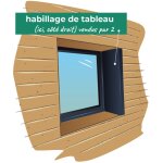 Habillage de tableau aluminium pour encadrement de fen�tre - hauteur 2m - profondeur 200mm - couleur ...