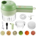 Hachoir �lectrique sans fil, kit mini hachoir � ail presse portable, processeur de hachoir l�gume avec ...