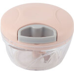 Hachoir manuel 500ml rose pour l�gumes, fruits et viande avec cordon - accessoire de cuisine