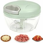 Hachoir manuel, hachoir � oignons, trancheuse � oignons, lames en acier inoxydable, hachoir � oignons ...