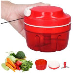 Hachoir � oignons, ustensiles de cuisine shredder hachoir � l�gumes hachoir manuel (rouge)