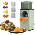 Hachoir rotatif multifonction 3 en 1 ? r�pe � fromage ? lames en acier inoxydable ? coupe rapide l�gumes ...