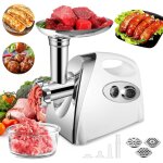 Hachoir � viande �lectrique 220 v, lame en acier inoxydable, hachoir invers�, avec 3 planches � d�couper ...