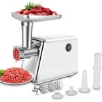 Hachoir � viande �lectrique compact pour usage domestique, hachoir � viande et poussoir � saucisses en ...