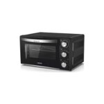 Four haeger 35l ducasse tabletop convection oven black with 60min. timer light. double porte en verre ...