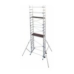 Haemmerlin - echafaudage aluminium facal - hauteur de travail 6. 46 m - clicclac