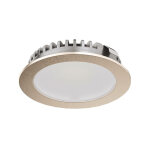 Luminaire � encastrer rond nickel� mat