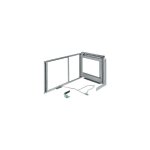 Hafele - panier pour meuble de cuisine magic corner - 18 kg - aluminium blanc - gauche
